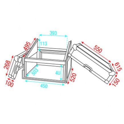 Showgear D7378B Combi Case